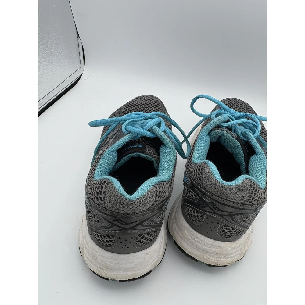Saucony Shoes Womens Size 8.5 Gray Mesh Grid Athletic‎ Running Sneakers 61589